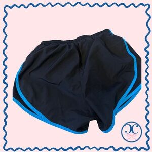 Nike Dri-FIT Running Shorts- Black with Blue Accents